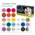 Letraset Tria Marker 24 Pen Set - Fashion Design