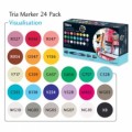 Letraset Tria Marker 24 Pen Set - Visualisation