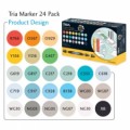 Letraset Tria Marker 24 Pen Set - Product Design